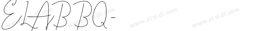 ELAB BQ字体转换